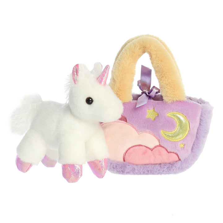 Fancy Pals  Pastel Clouds Unicorn 7"  Plush & Celestial Carrier Set