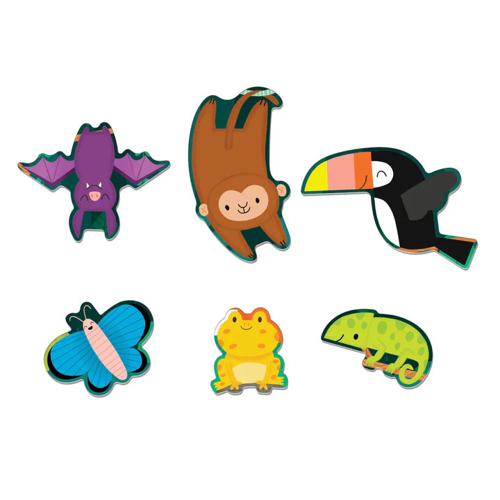 Rainforest 25 Piece Floor Puzzle With Shaped Pieces