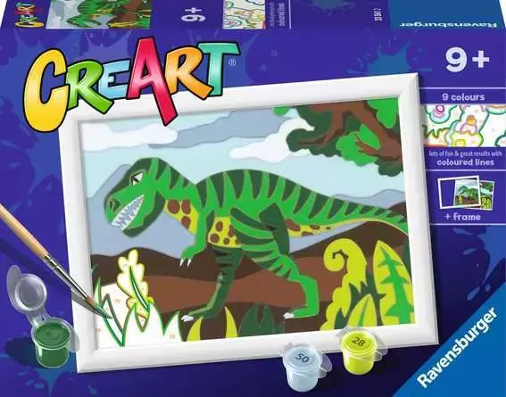 CreArt Paint by Number - Roaming Dinosaur