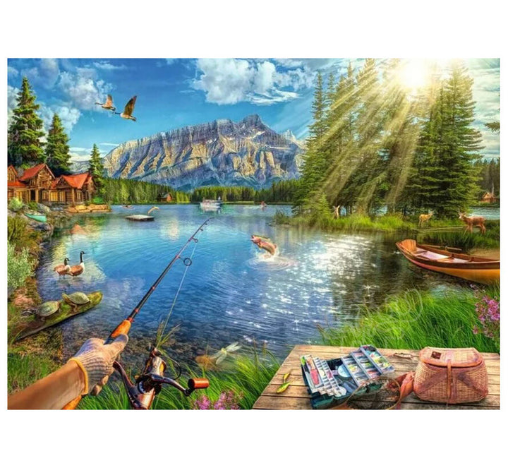 Ravensburger Life At The Lake Jigsaw Puzzle 1000pc