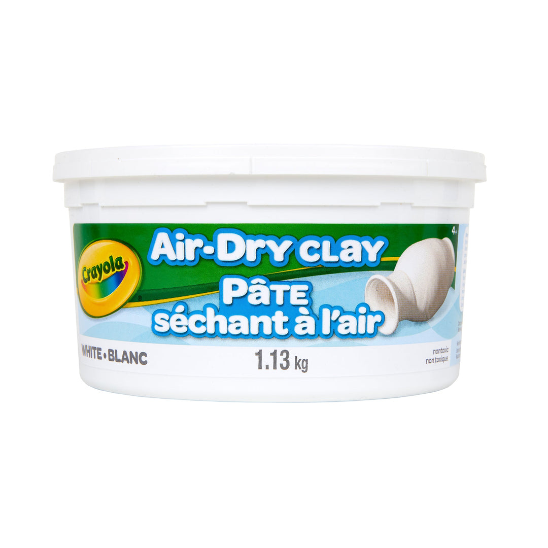 Crayola Air-Dry Clay White 2.5lb Bucket