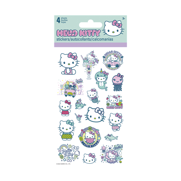 Hello Kitty Kawaii Vacation Stickers 4pack