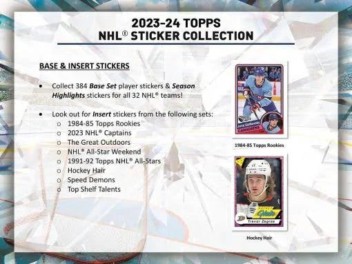 2023-24 Topps NHL Sticker Packs