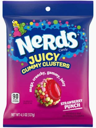 Nerds Juicy Gummy Clusters Strawberry Punch 127g