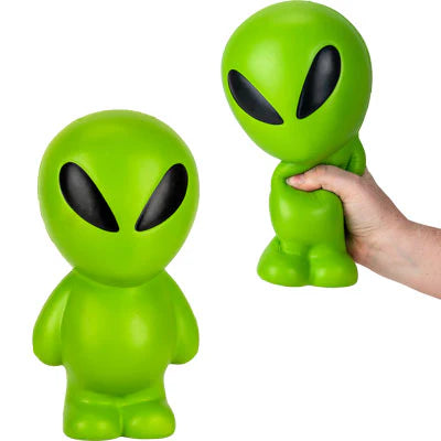 Jumbo Slow Rise Green Alien Squishy