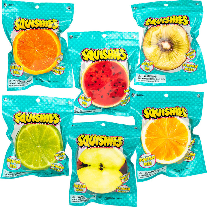 Slow Rise Sliced Fruit Squishy Assortment