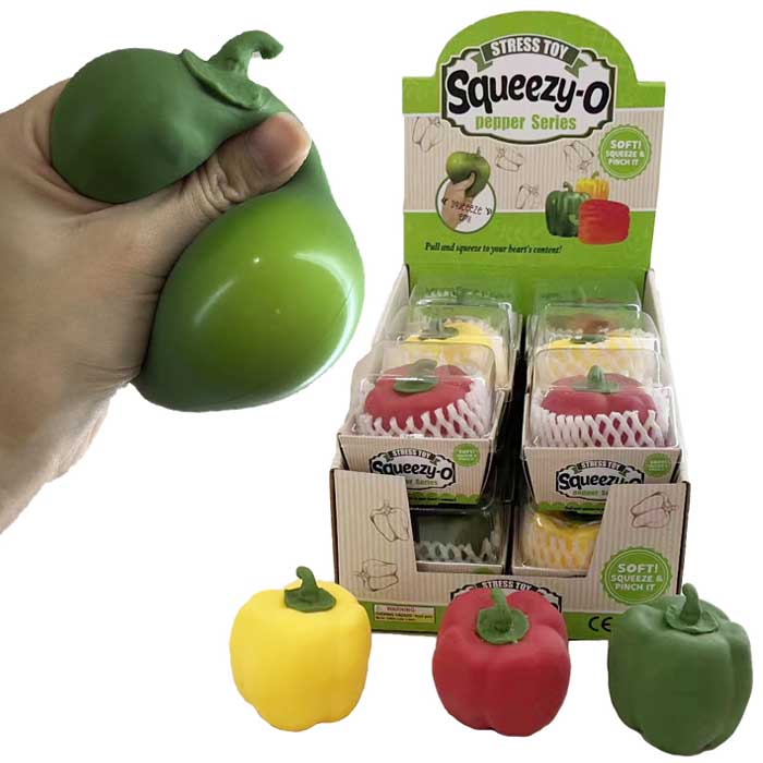 Squeezy Pepper Assorted 3"