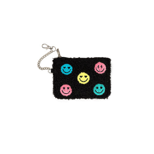 Black Smile Keychain Pouch