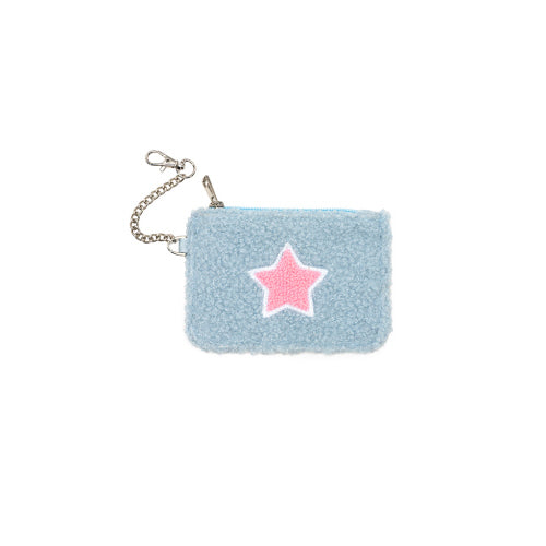 Pink Star Keychain Pouch