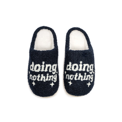 Living Royal Teen/Adult Slide Slippers: Doing Nothing