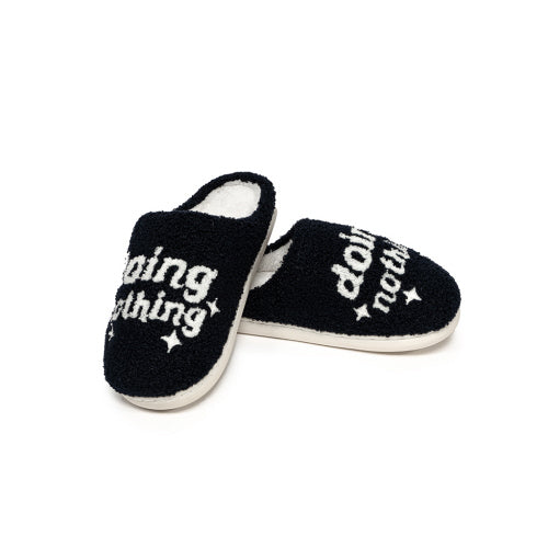 Living Royal Teen/Adult Slide Slippers: Doing Nothing