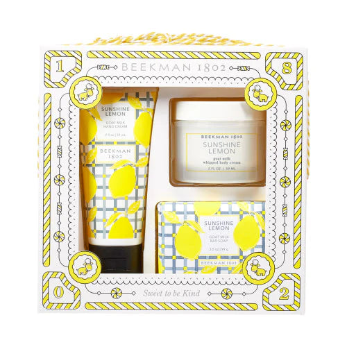 Beekman 1802 Sunshine Lemon  Bodycare Gift Set