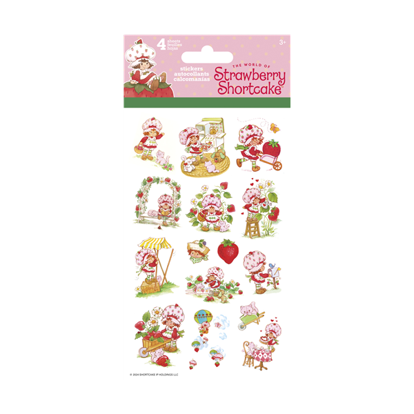 Strawberry Shortcake Sticker Pack (4 Sheets)