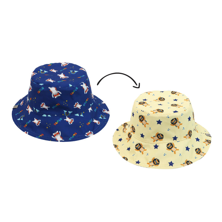 FLAPJACKKIDS Reversible Kids UPF50+ Patterned Sun Hat