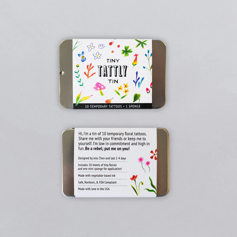 Tattly Tiny Imaginary Garden Tattoo Tin