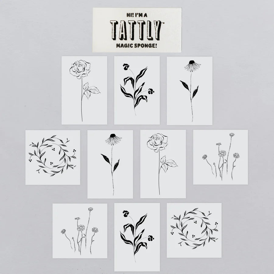 Tattly Tiny Flower Fest Tattoo Tin