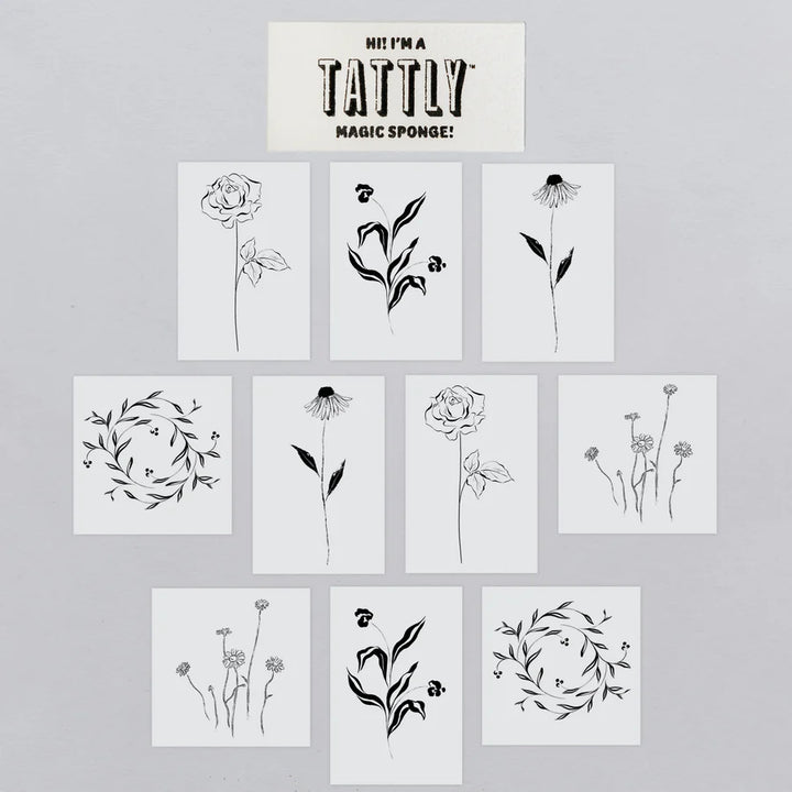 Tattly Tiny Flower Fest Tattoo Tin
