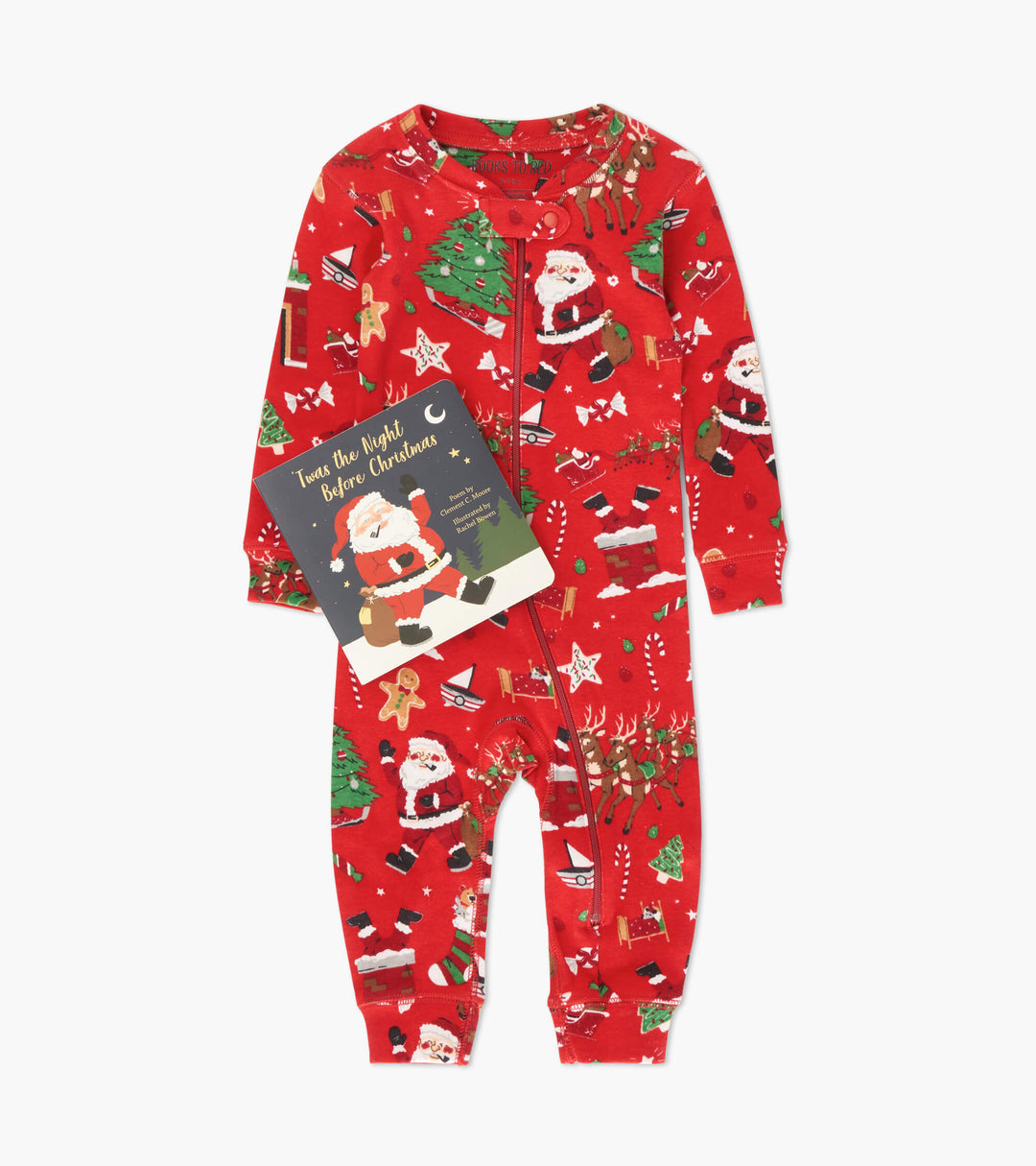 Books To Bed 'Twas The Night Before Christmas Baby Coverall & Book Box Set