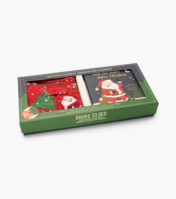 Books To Bed 'Twas The Night Before Christmas Baby Coverall & Book Box Set