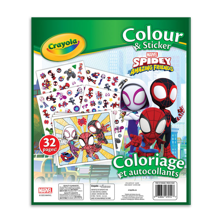 Crayola Spidey & Friends Colour and Sticker Book