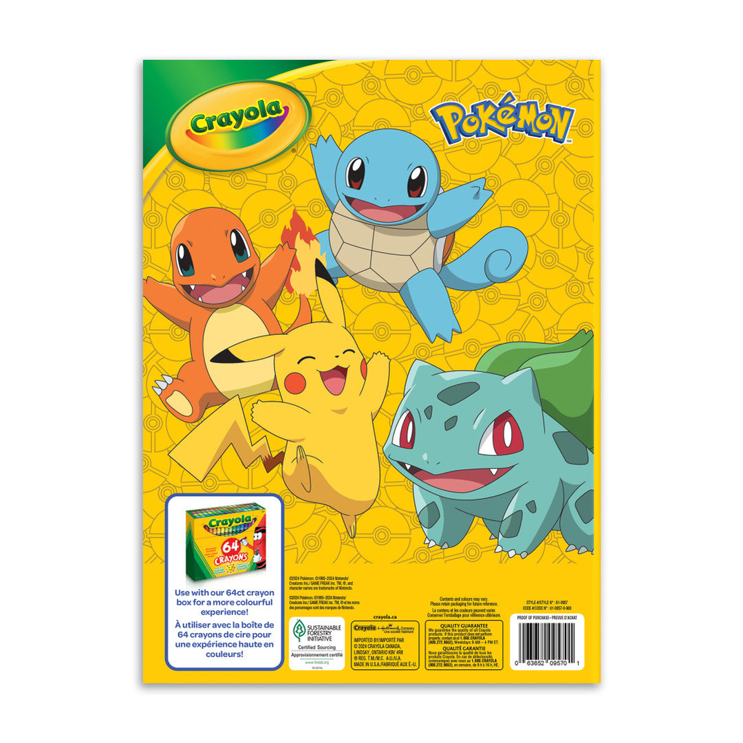Crayola Pokemon 96pg Colouring Book