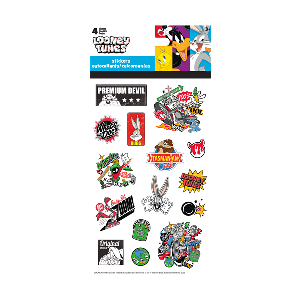 Retro Looney Tunes Stickers (4 Sheets)