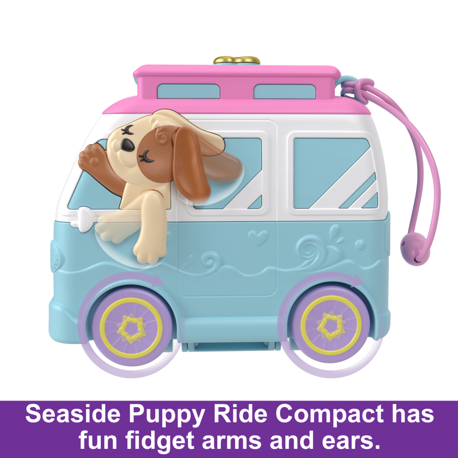 Polly Pocket Seaside Puppy Ride Compact