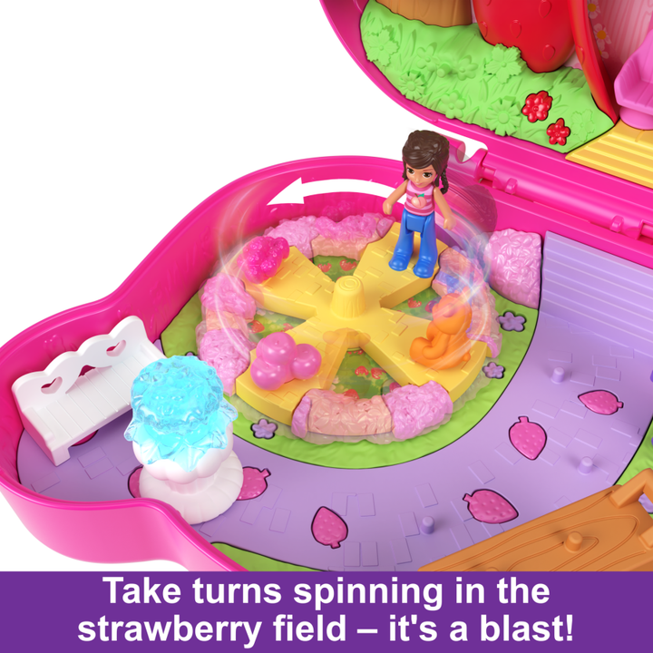 Polly Pocket Straw-Beary Patch Compact