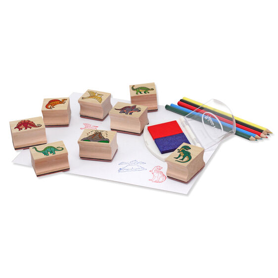 Wooden Stamp Set - Dinosaurs