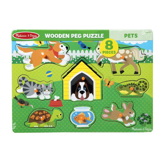 Pets Peg Puzzle - 8 Pieces