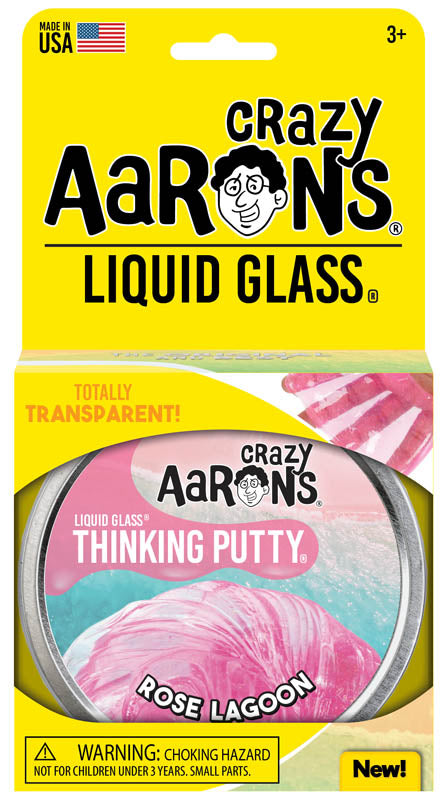 Crazy Aaron's Rose Lagoon Liquid Glass Thinking Putty