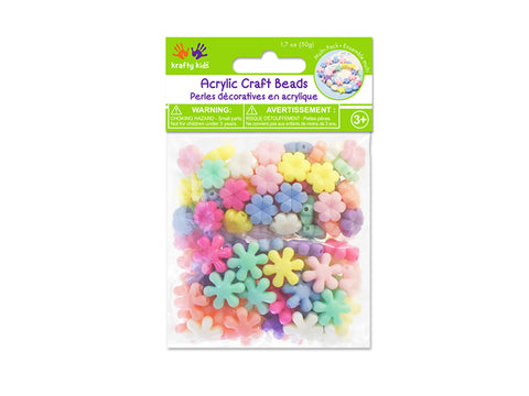 Acrylic Beads Multi-Pack Flower Medley