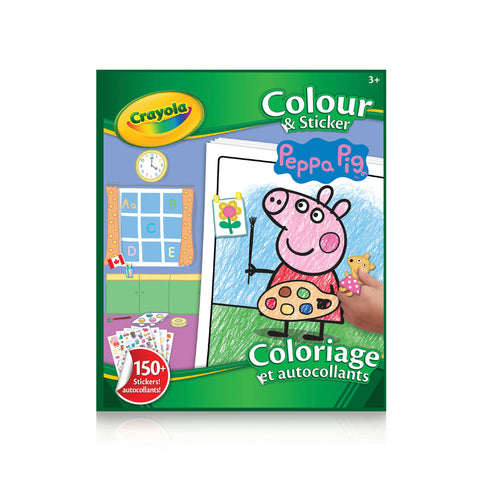 Crayola Peppa Pig Colouring & Sticker Book