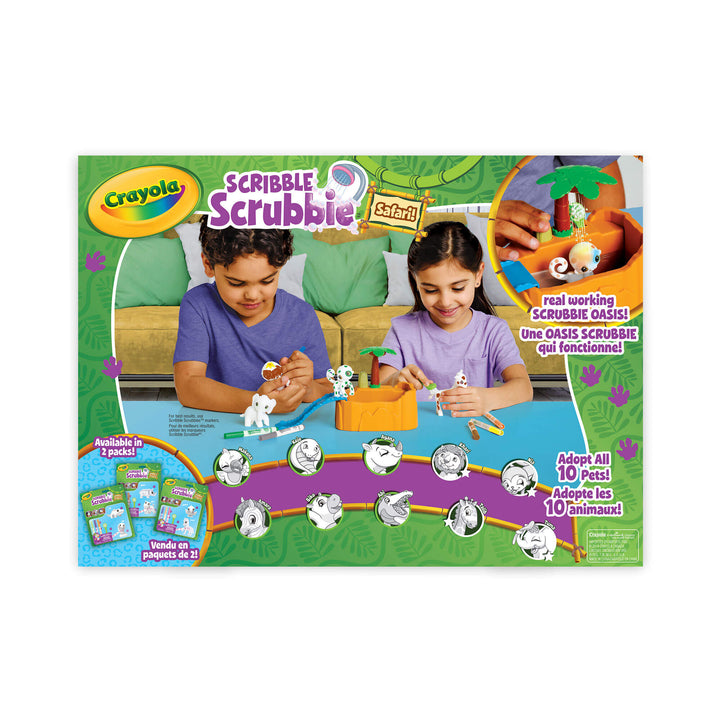 Scribble Scrubbie Safari Animal Tub Set