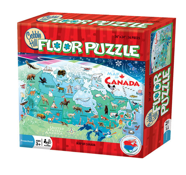 Cobble Hill Map of Canada Floor Puzzle 48pc