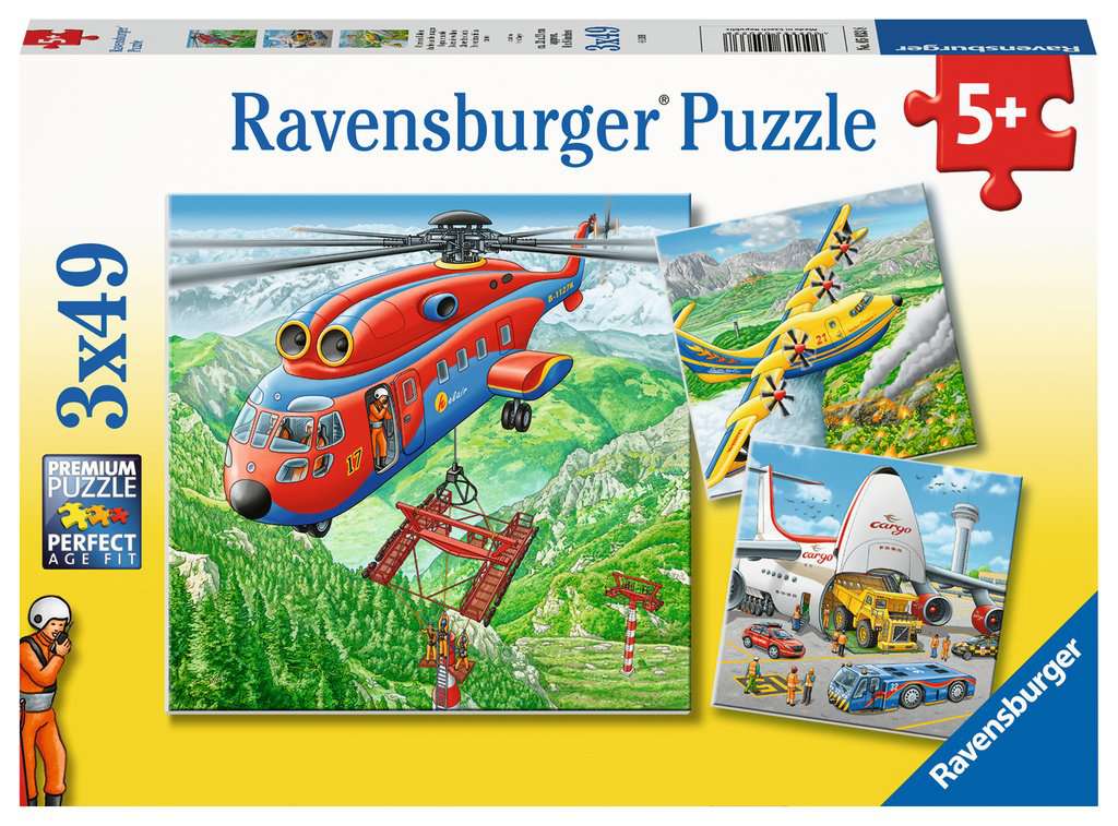 Ravensburger Above the Clouds Jigsaw Puzzles 3 x 49pc
