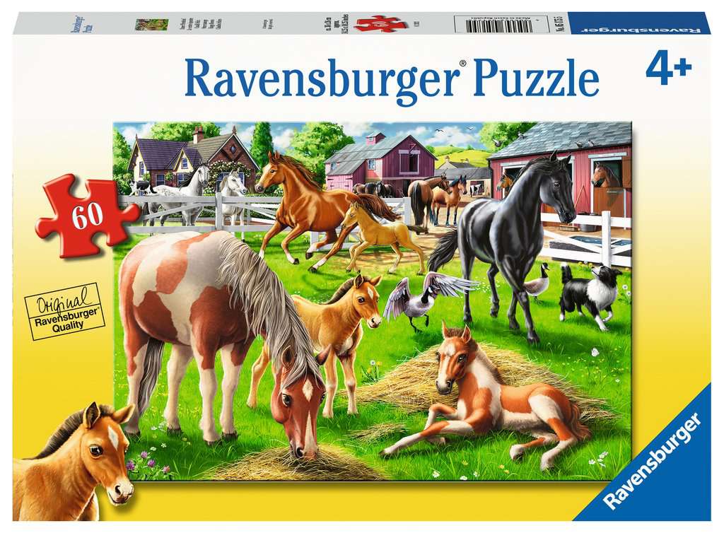 Ravensburger Happy Horses Jigsaw Puzzle 60pc