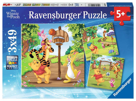 Ravensburger Winnie the Pooh - Sports Day Jigsaw Puzzles 3 x 49pc