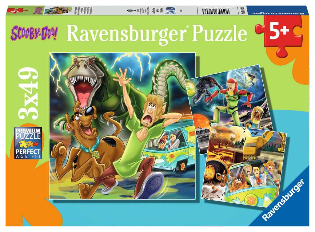 Ravensburger Scooby Doo: 3 Night Fright Jigsaw Puzzles 3 x 49pc