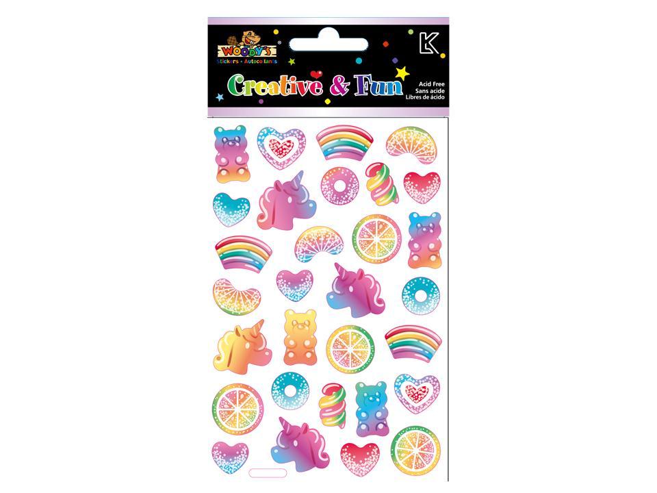 Woody's Gummies Crystal Stickers