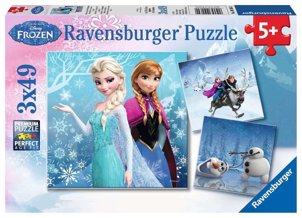 Ravensburger Disney Frozen: Winter Adventures Jigsaw Puzzle 3 x 49pc