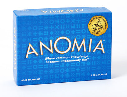 Anomia Game for ages 10+ front of product package