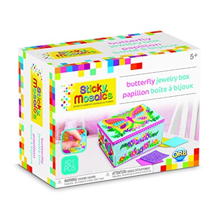 Sticky Mosaics: Butterfly Jewelry Box