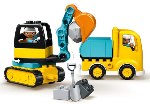 LEGO® DUPLO® Truck & Tracked Excavator