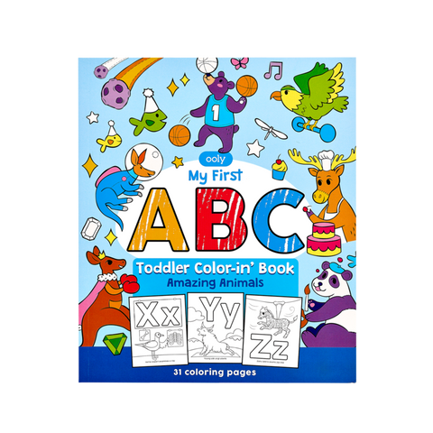 ABC: Amazing Animals Toddler Colouring Book