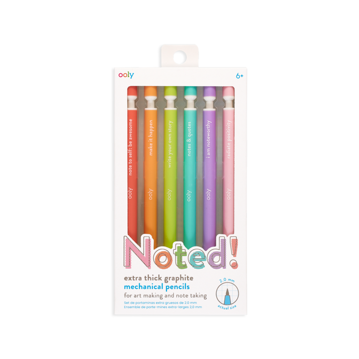 Noted! Graphite Mechanical Pencils - Set of 6