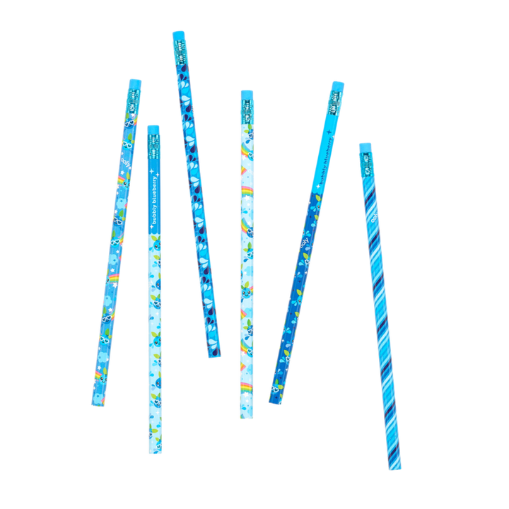Lil Juicy Scented Graphite Pencils - Blueberry - Set of 6
