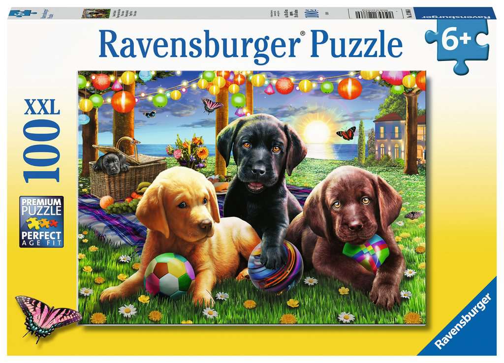 Ravensburger Puppy Picnic Jigsaw Puzzle 100pc