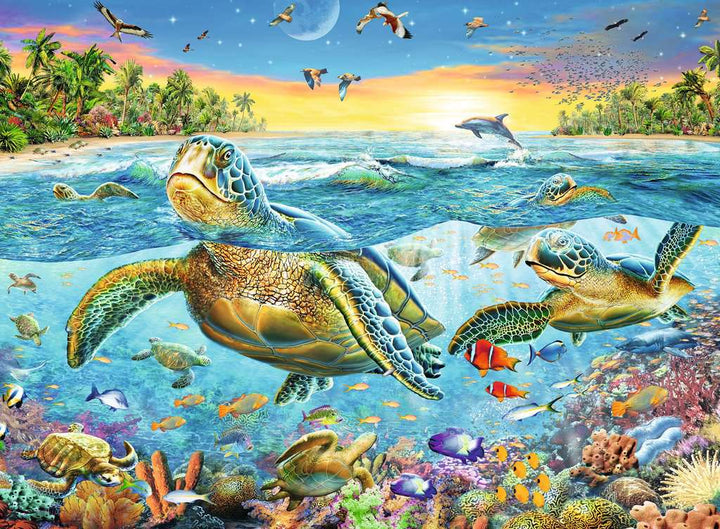 Ravensburger Swim with Sea Turtles Jigsaw Puzzle 100pc