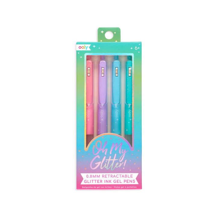 Oh My Glitter! Retractable Gel Pens - Set of 4